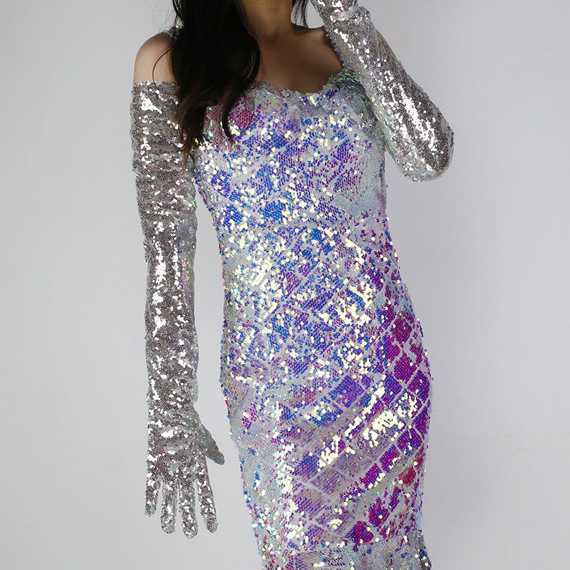 Bling Sequin Gloves
