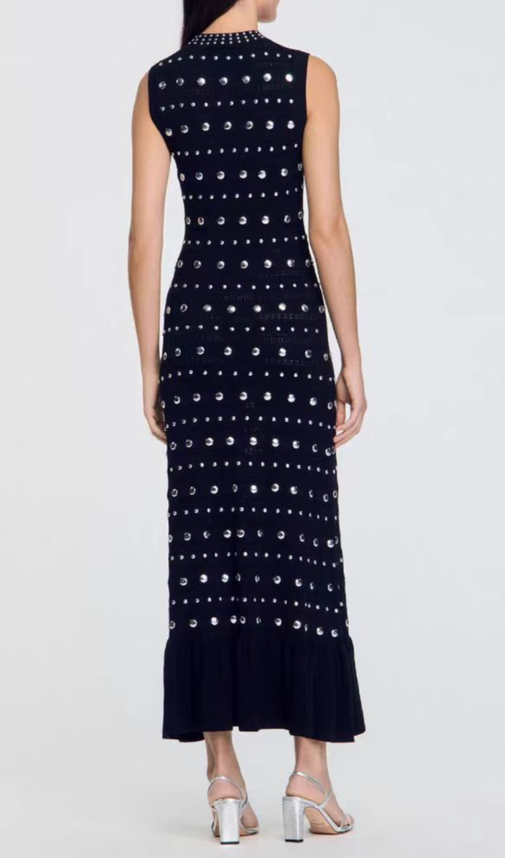 Hedia Rivet Knit Midi Dress