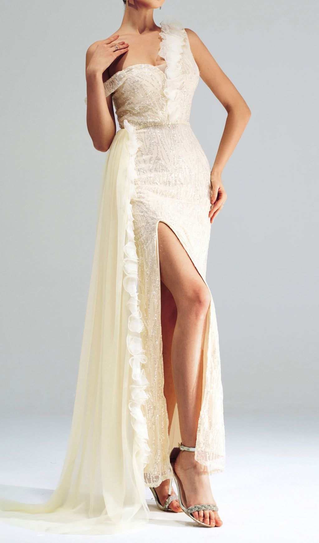 Capella Sequin Strap Maxi Dress