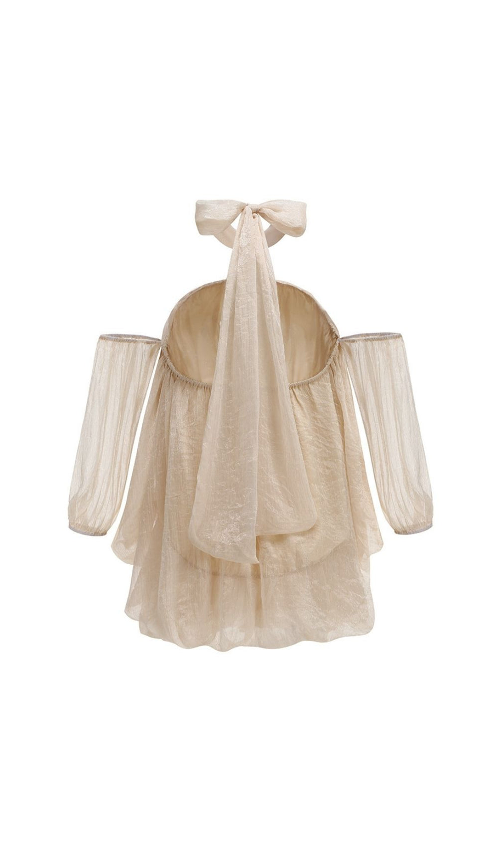 Kuniye Apricot Halter Mini Dress