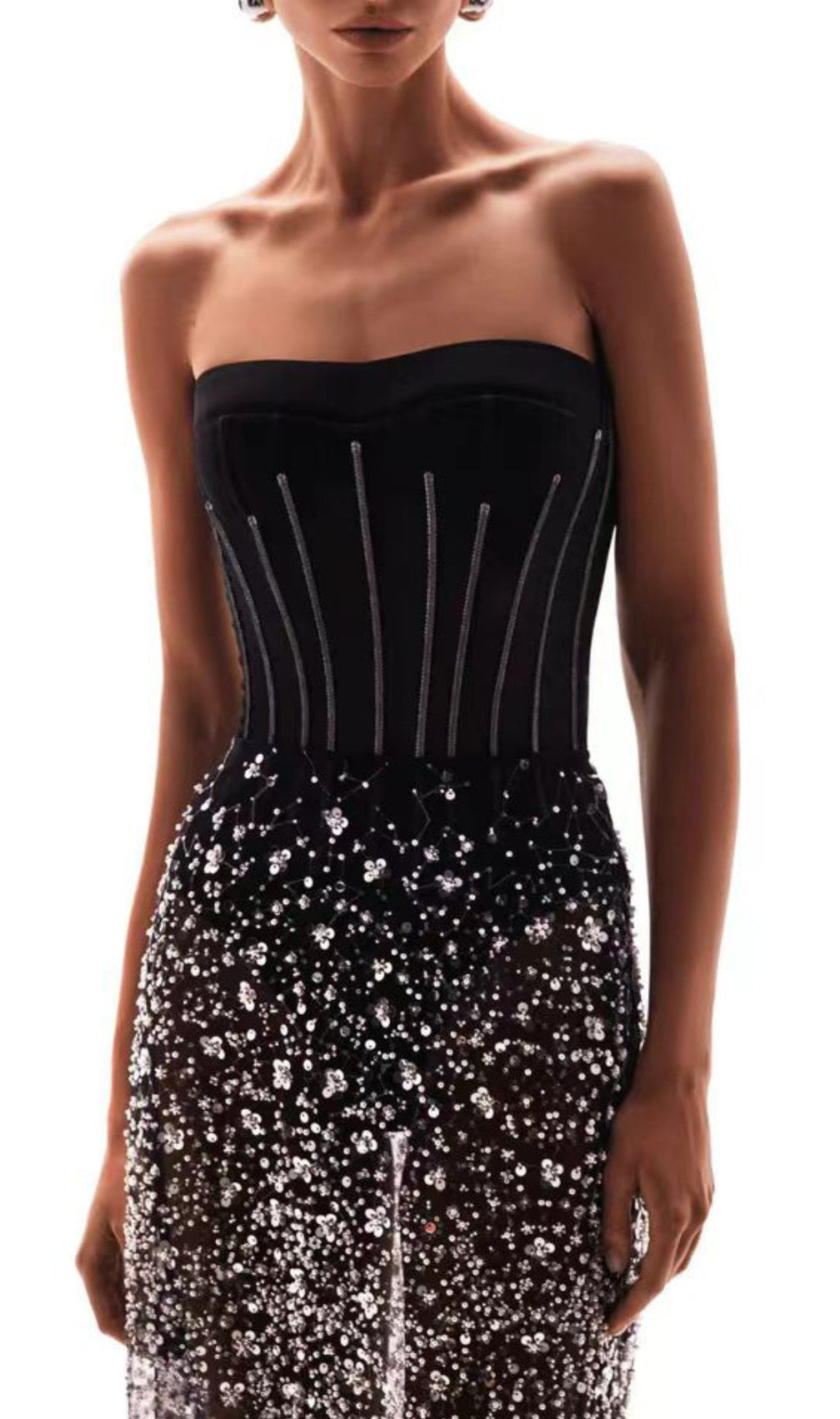 Aubriella Sequin Flower Skirt Set