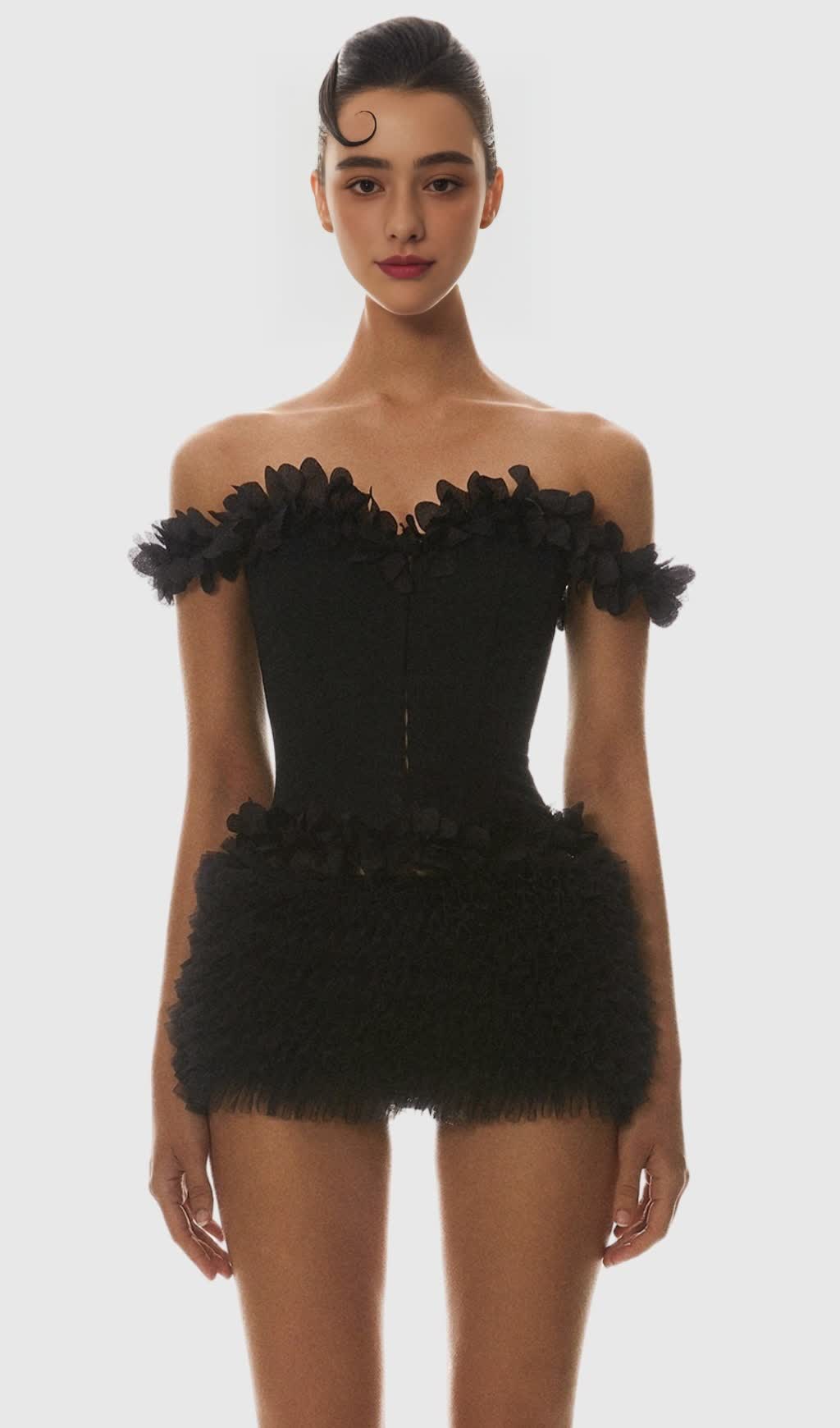 Mackie Off Shoulder Lace Up Corset
