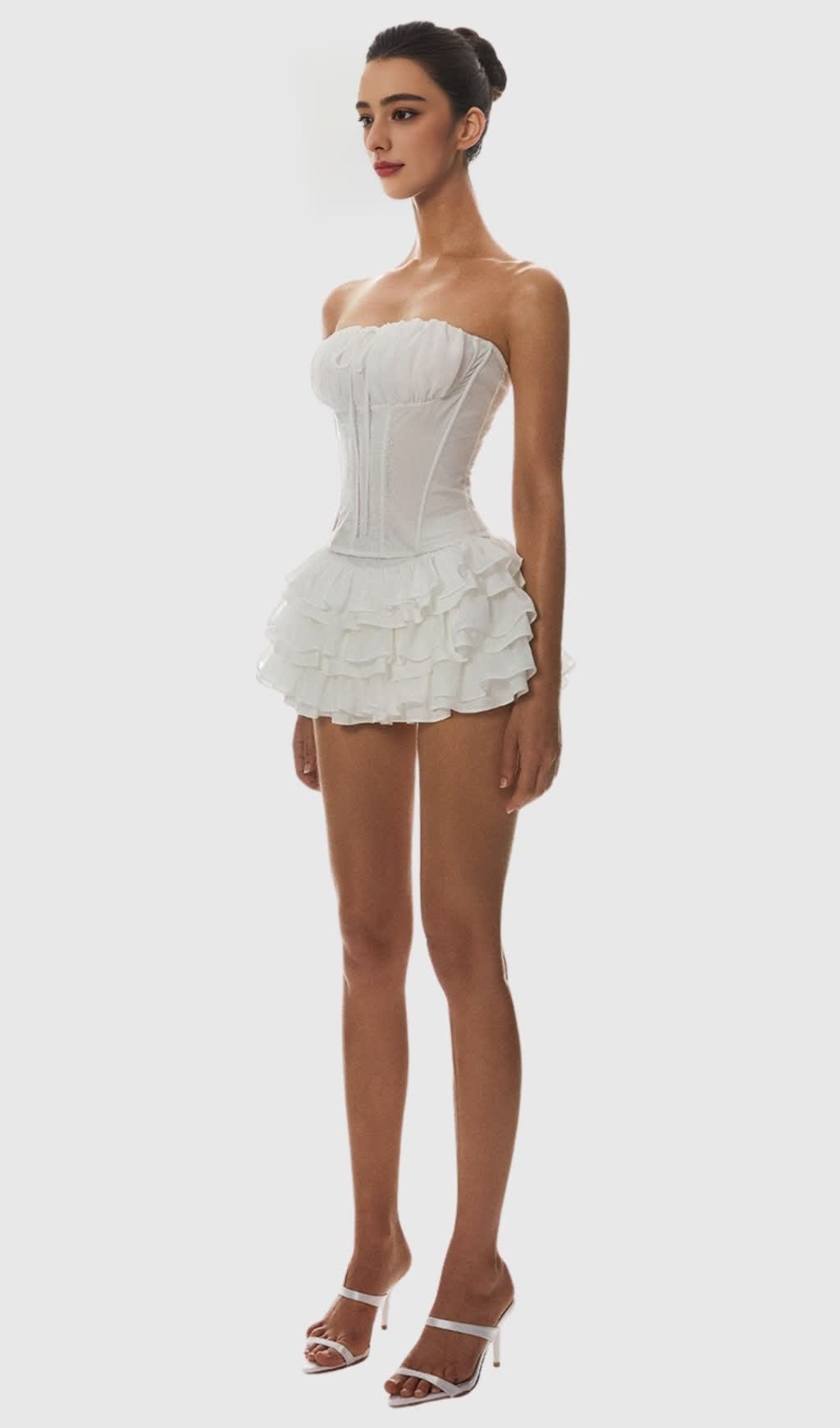 Panue Ruched Strapless Corset