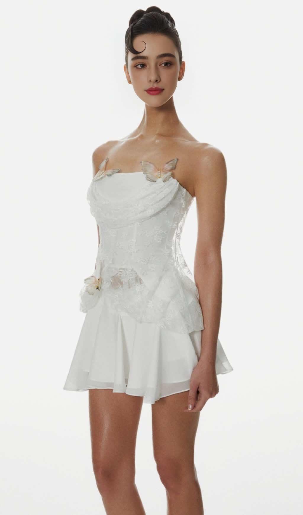 Deneqa Butterfly Lace Corset