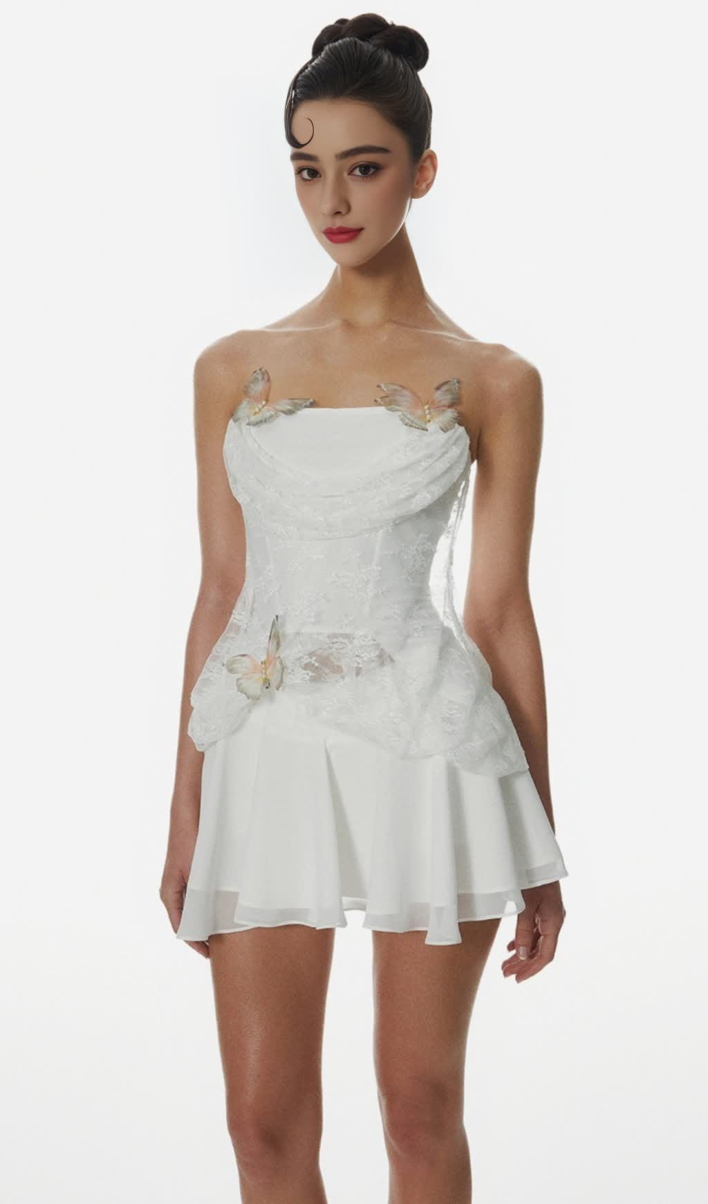 Deneqa Butterfly Lace Corset