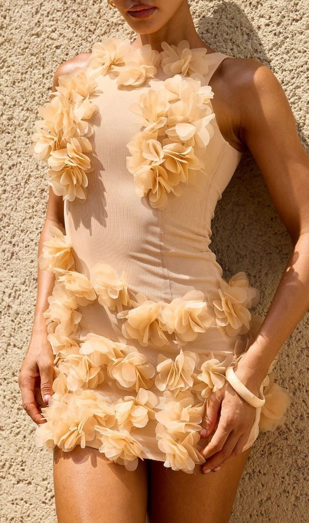 Rhyldor Sleeveless Flower Mini Dress