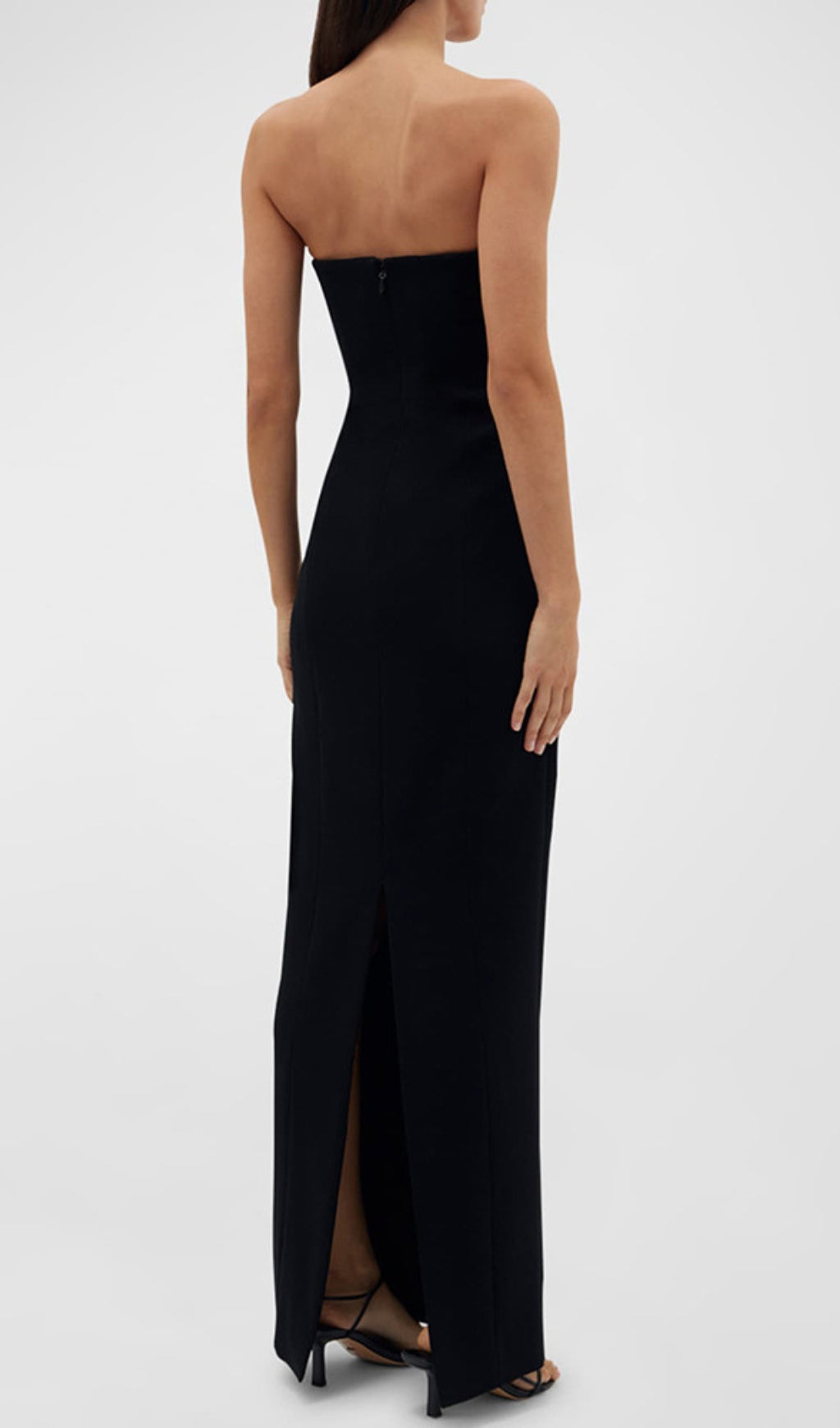 Alizée Crystal-Snake Strapless Gown