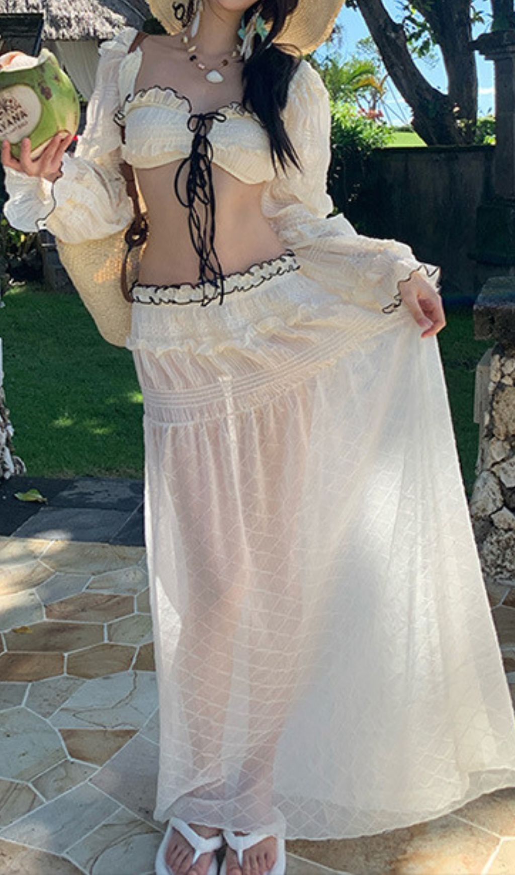 Fancy There-Piece Swimsuit