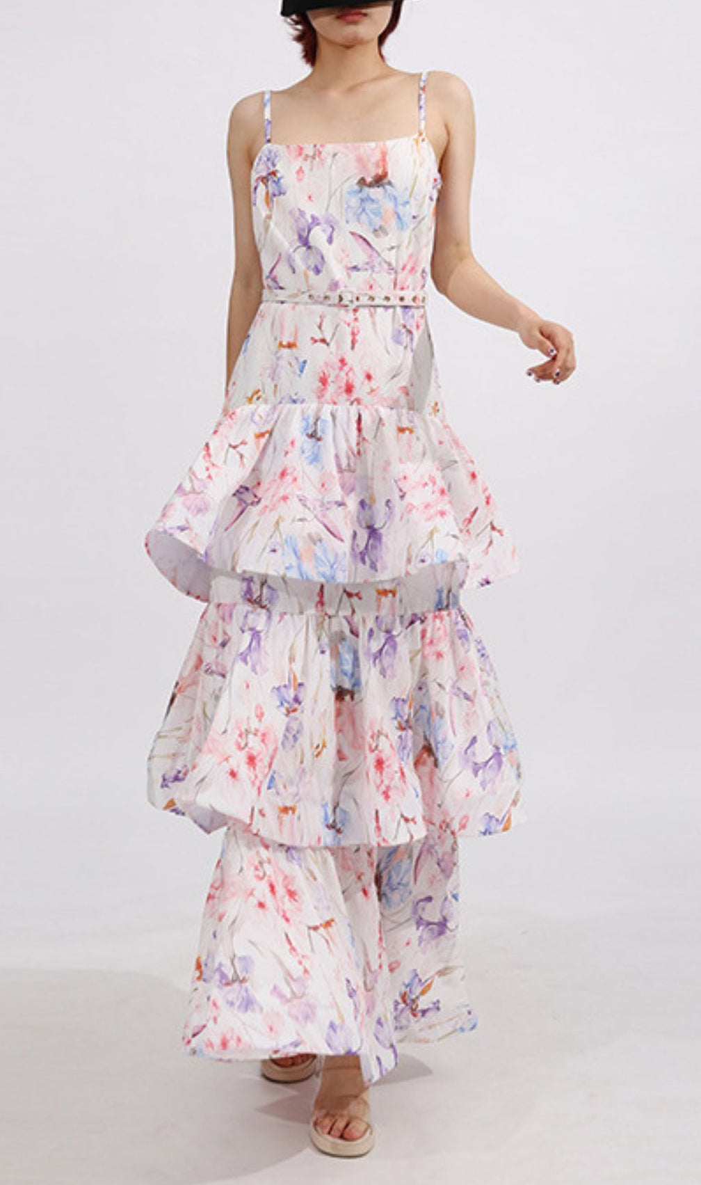 Elsinore Strappy Floral Printed Maxi Dress