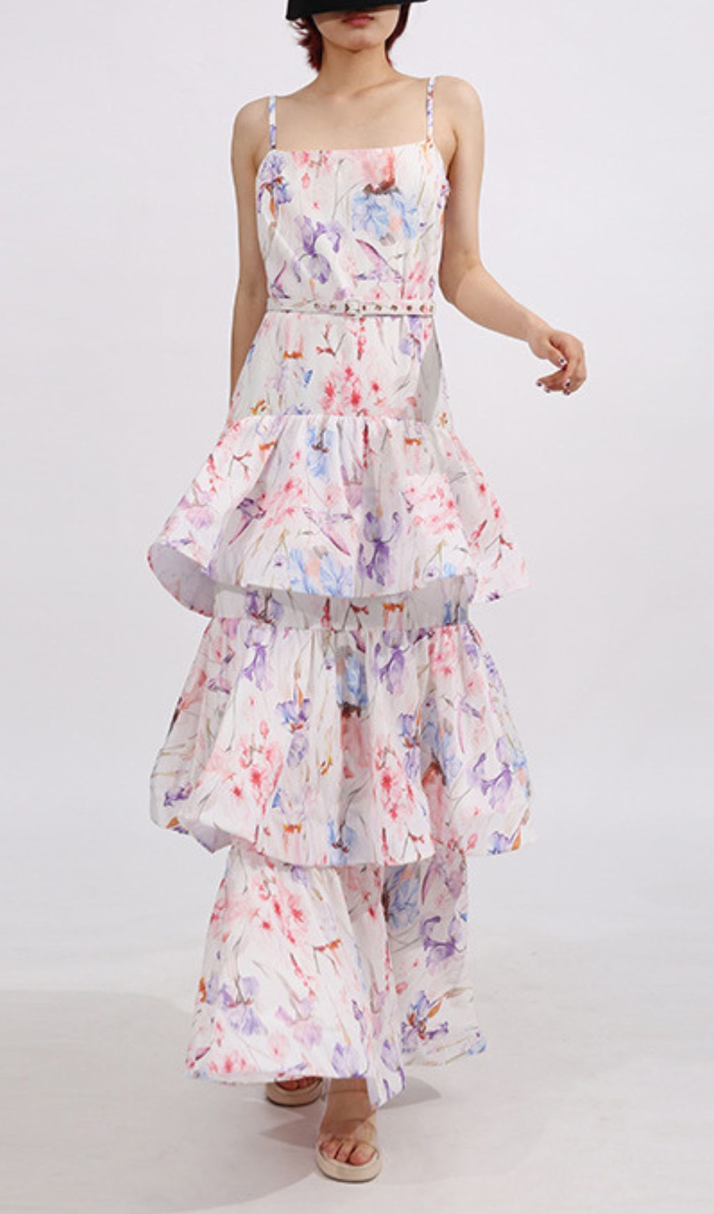 Elsinore Strappy Floral Printed Maxi Dress