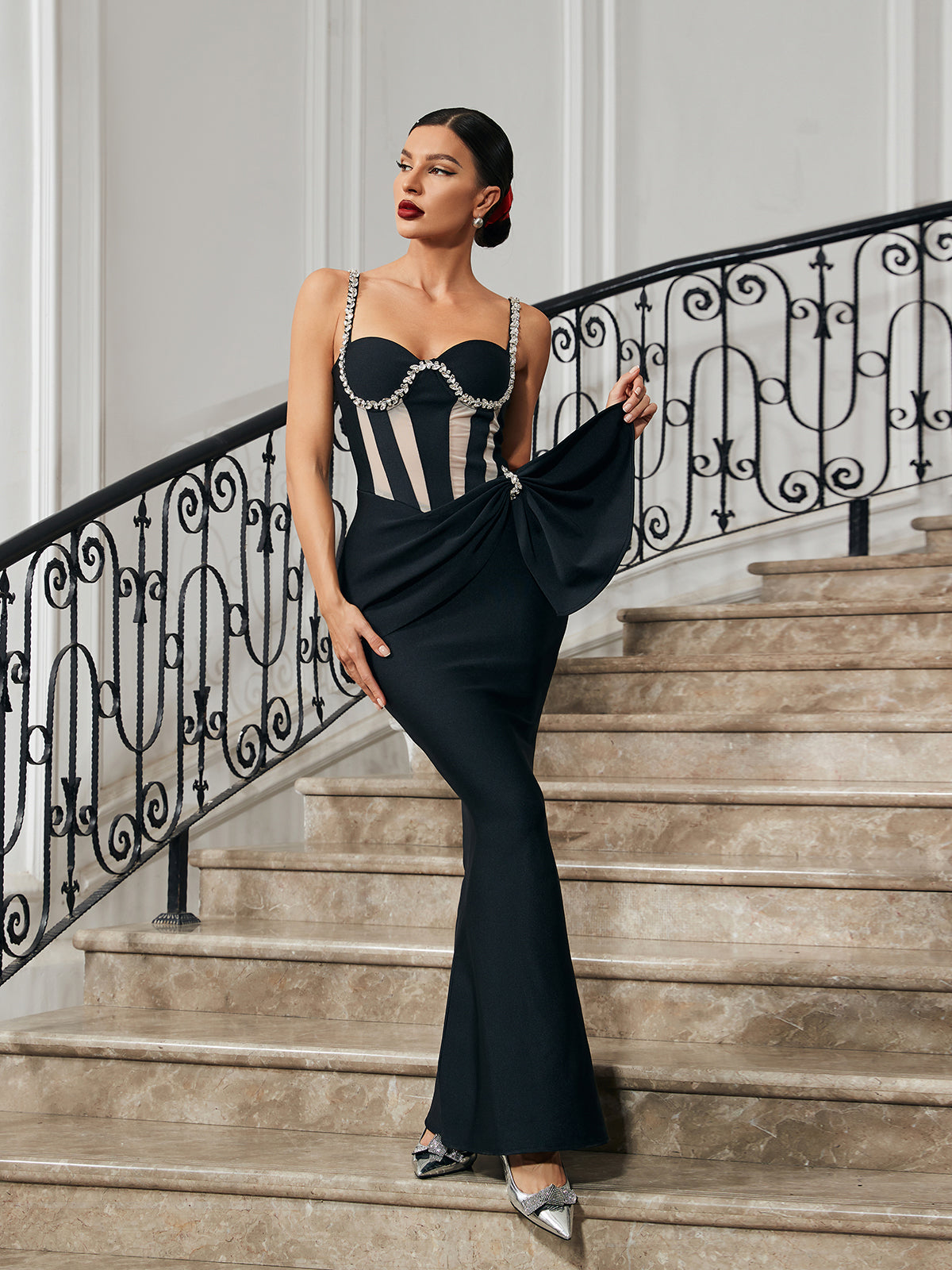 Crystal Mermaid Bandage Dress