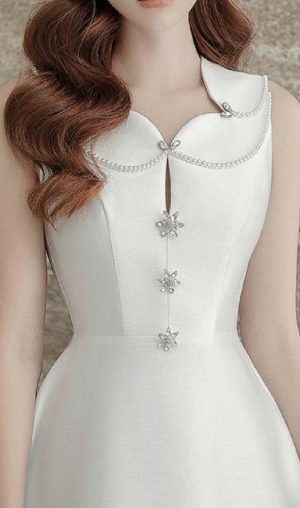 Alcimache Pearl Embellished Midi Dress