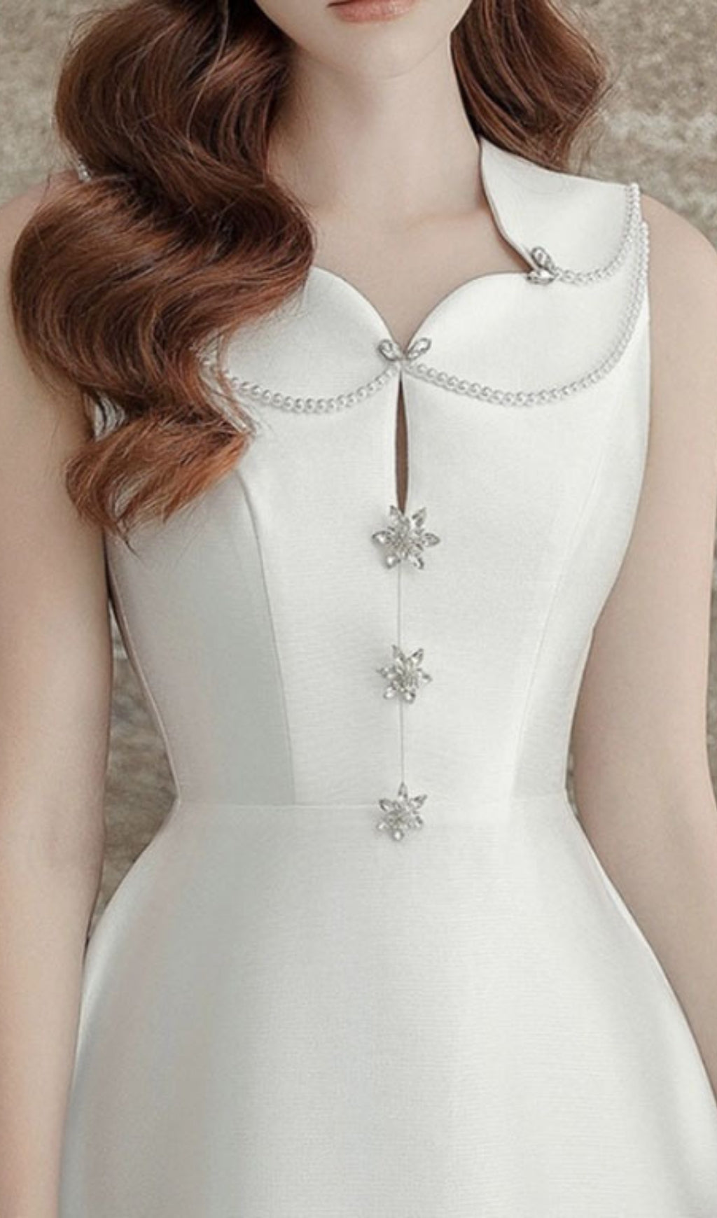 Alcimache Pearl Embellished Midi Dress