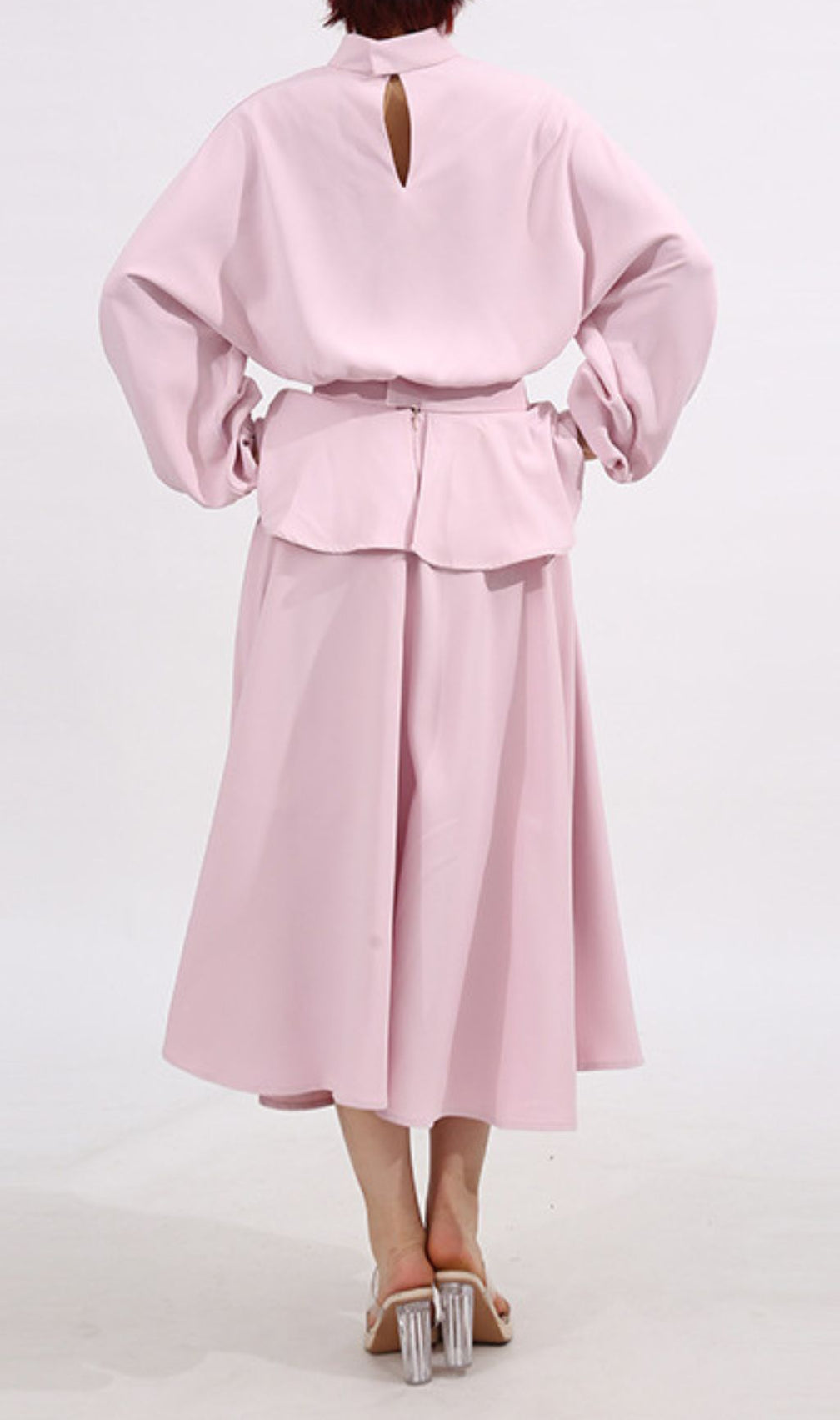 Ferlin Pink Long Sleeve Two-Piece Set