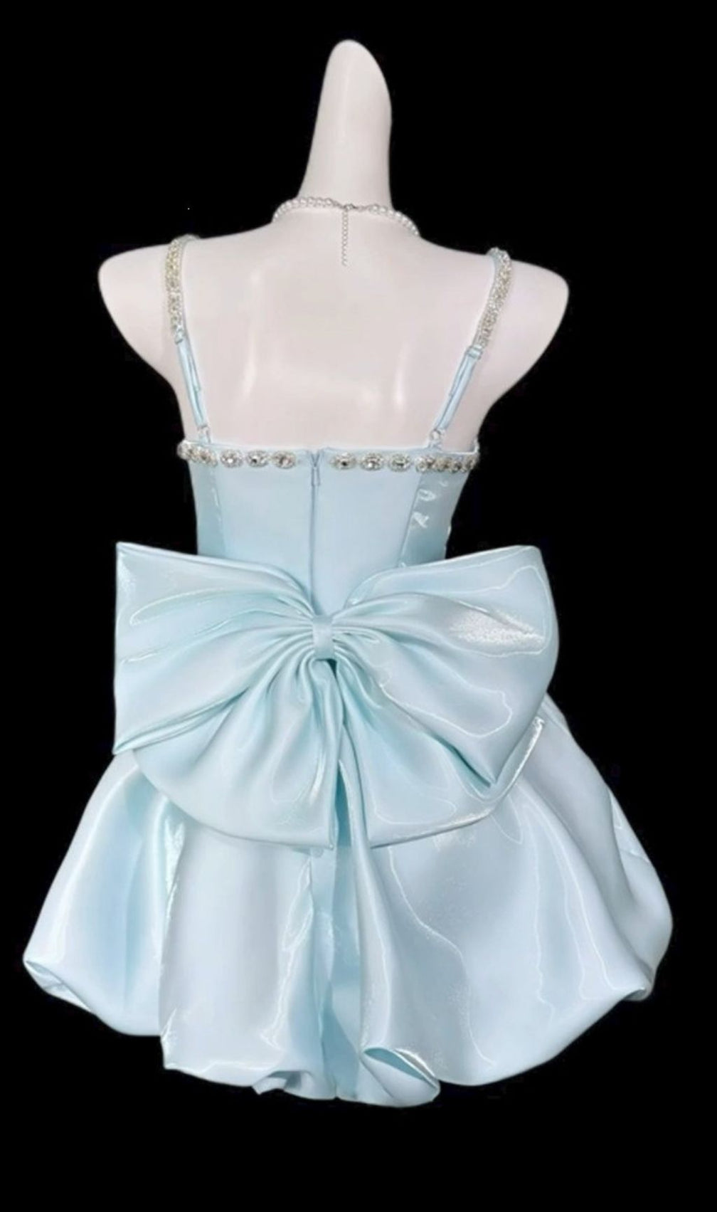 Krissy Strappy Diamante Flower Mini Dress