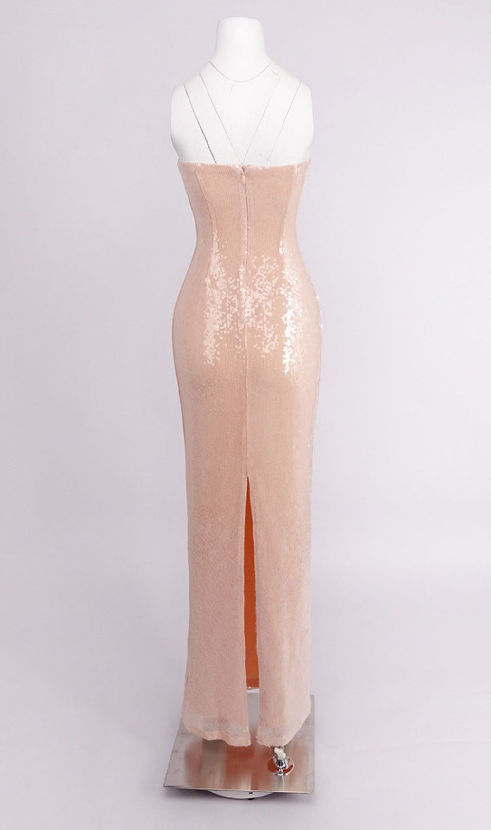 Kathya Strapless Sequin Maxi Dress: Dazzling Red Carpet Gown