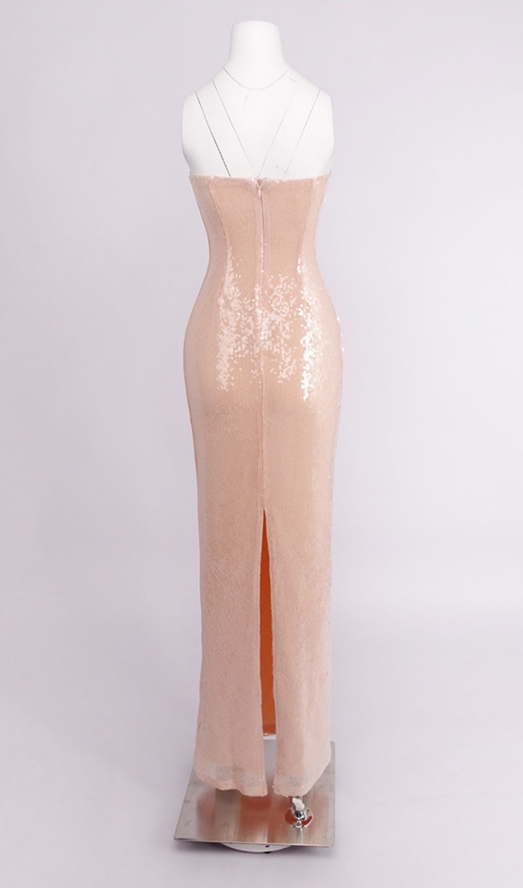 Kathya Strapless Sequin Maxi Dress: Dazzling Red Carpet Gown