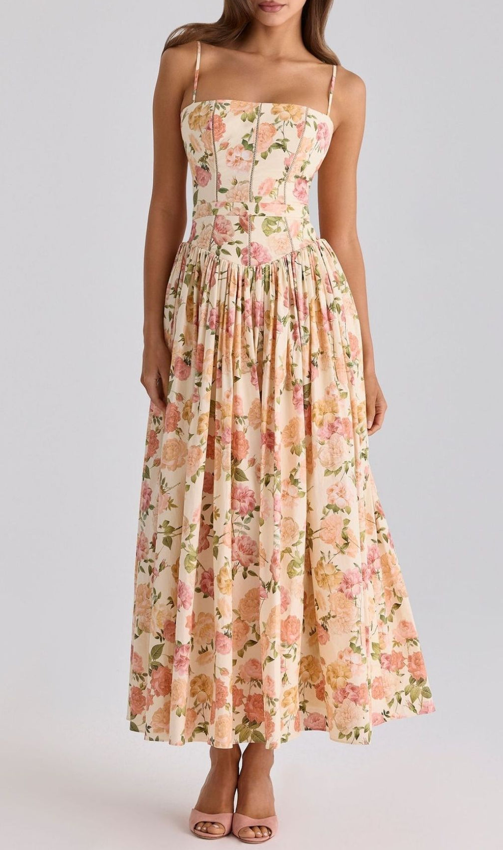 Laray Strappy Floral Maxi Dress