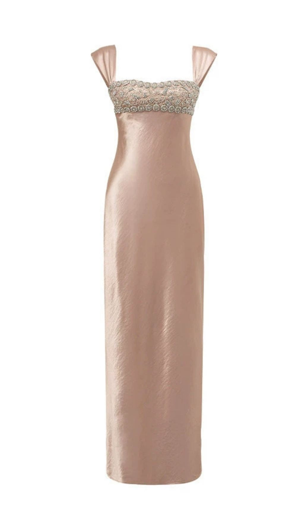 Katoka Glamorous Embellished Maxi Dress - Elegant Strappy Evening Gown