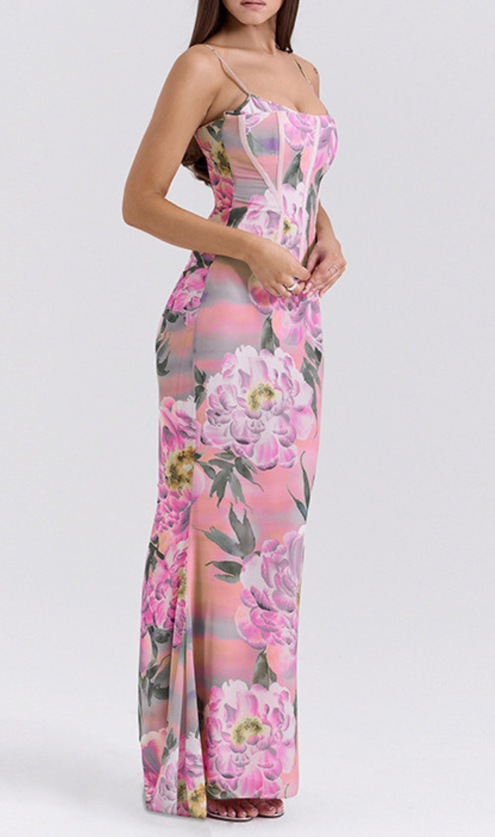 Elan Flower Printed Maxi Dress