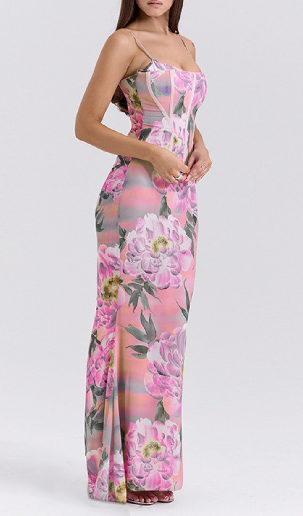 Elan Flower Printed Maxi Dress