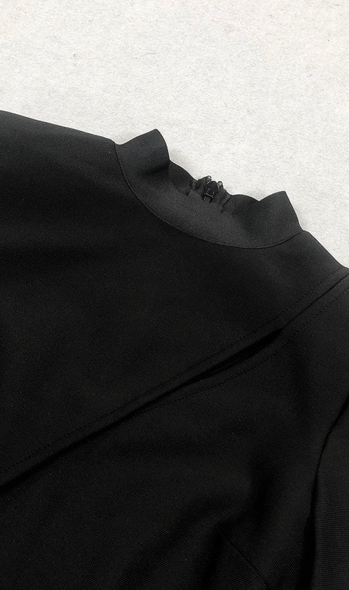 Avah Gold Flower Bandage Mini Dress