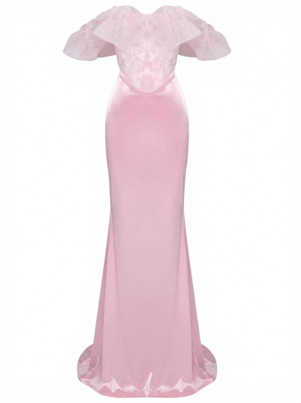 Garnet Off Shoulder Corset Satin Skirt Set