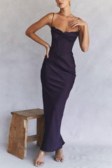 NIGHT SHADE CORSET MAXI DRESS