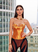 Brynlee Ruched Corset Top