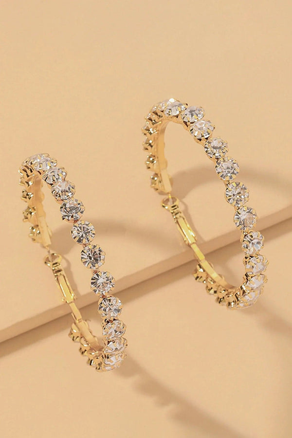 Aniyah Diamond Large Hoop Earrings