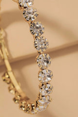 Aniyah Diamond Large Hoop Earrings