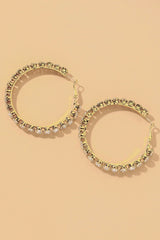 Aniyah Diamond Large Hoop Earrings