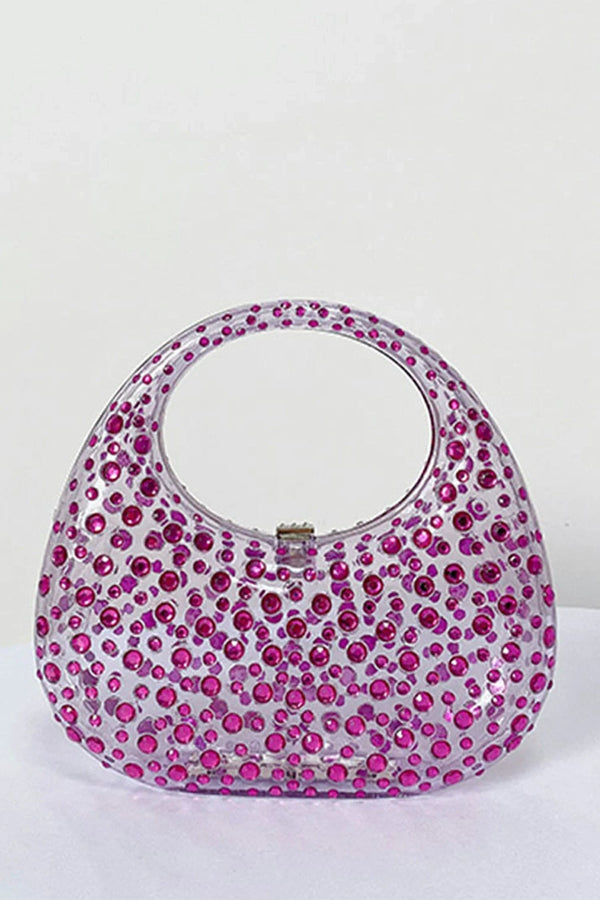 Obsidian Diamond Glass Handbag