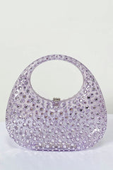 Obsidian Diamond Glass Handbag