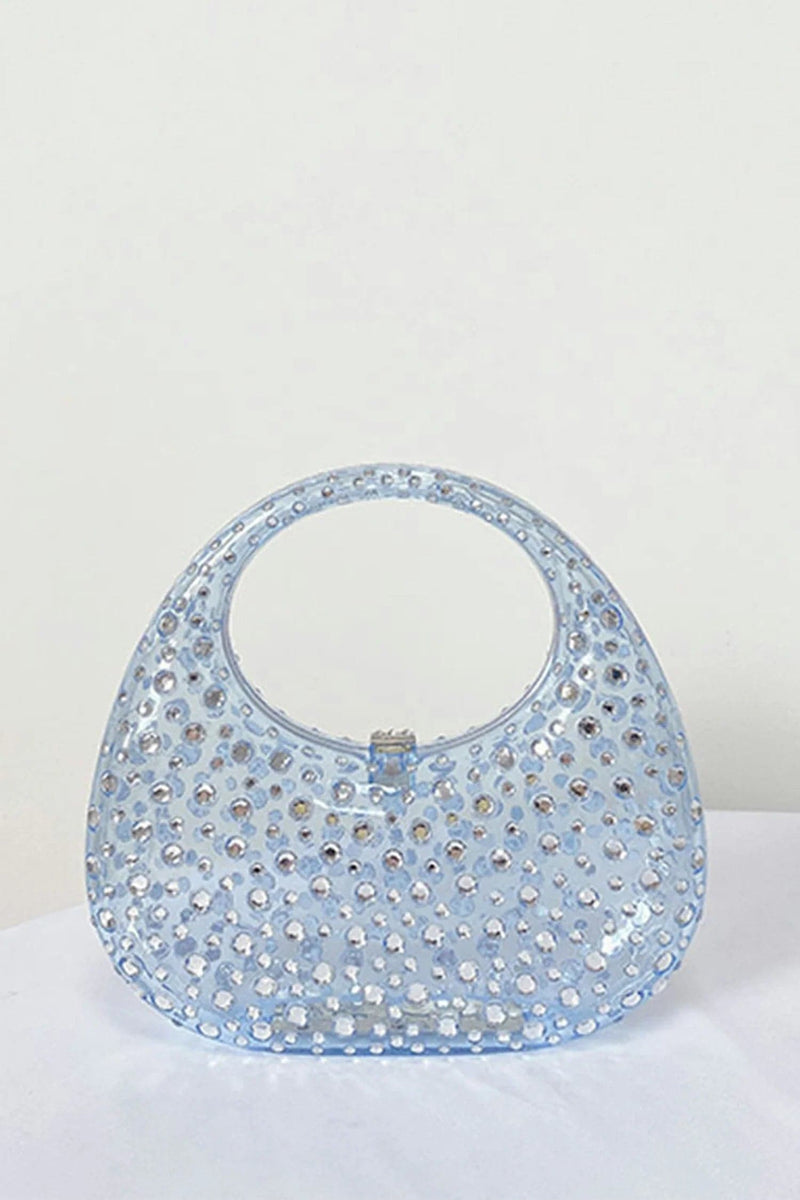 Obsidian Diamond Glass Handbag