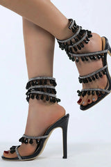 Charlize Rhinestones Stiletto Sandals