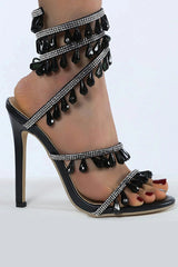 Charlize Rhinestones Stiletto Sandals