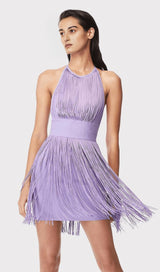 TASSEL MINI DRESSIN PURPLE