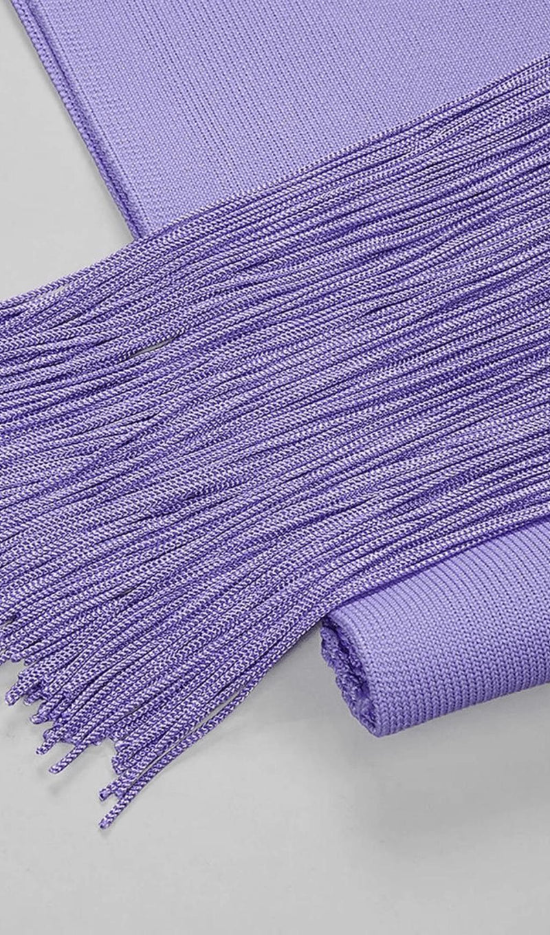 TASSEL MINI DRESSIN PURPLE