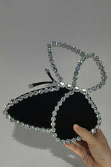 Bristyn Black Butterfly Clutch