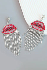 Annalyssia Lips Fringe Diamond Earrings