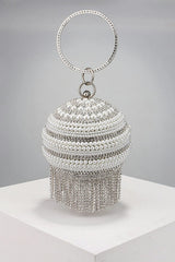 Annistin Diamond Pearl Tassel Mini Bag