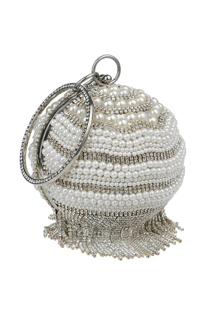 Annistin Diamond Pearl Tassel Mini Bag