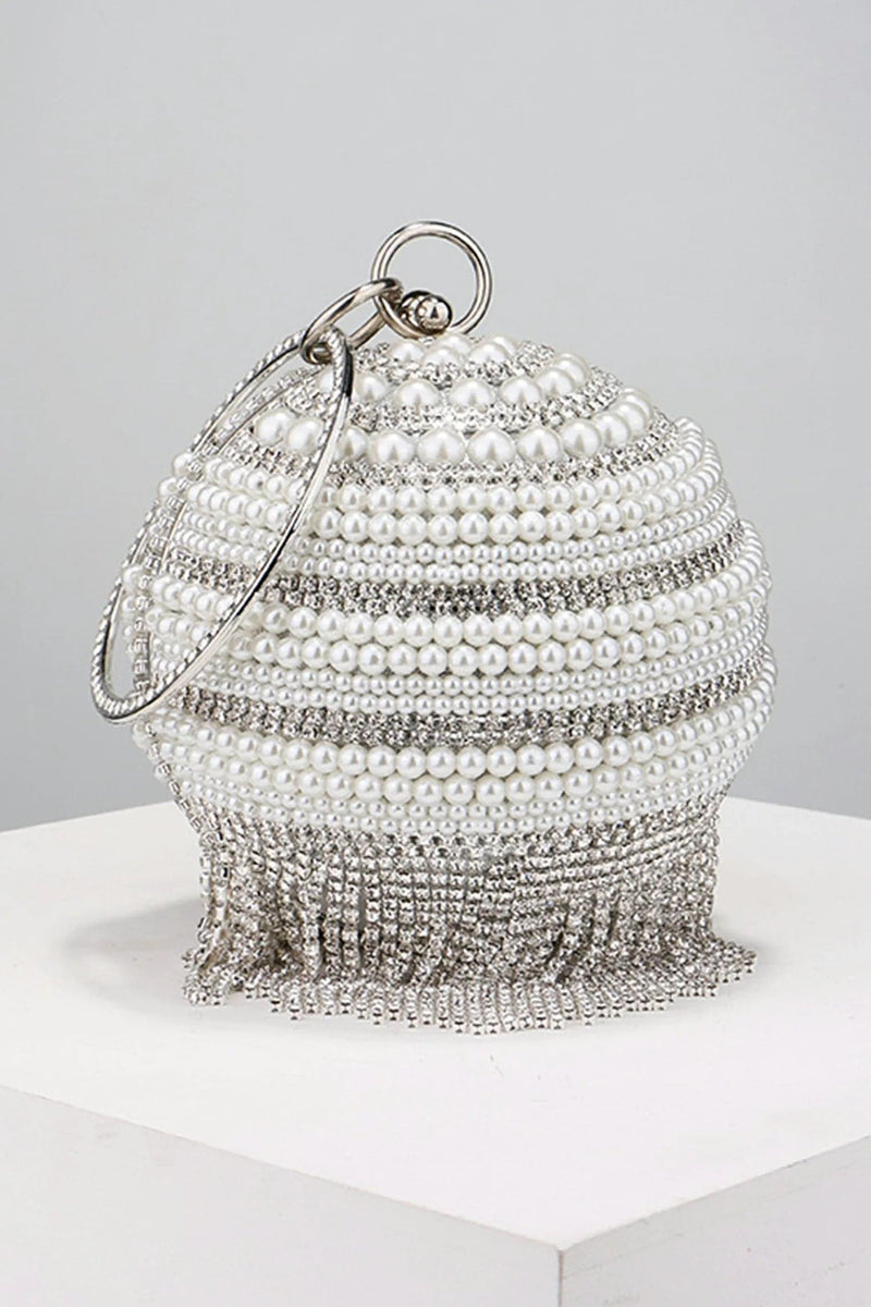 Annistin Diamond Pearl Tassel Mini Bag