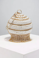 Annistin Diamond Pearl Tassel Mini Bag