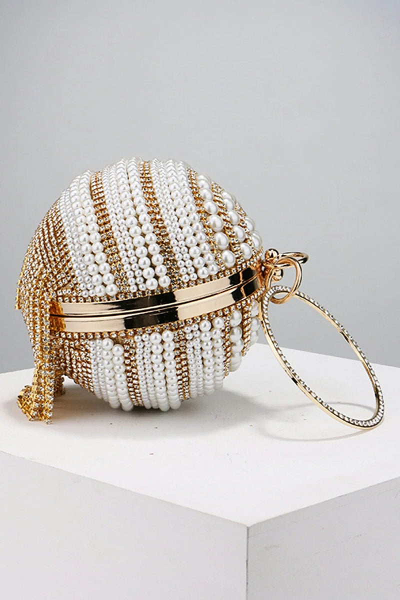 Annistin Diamond Pearl Tassel Mini Bag