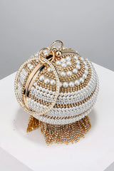 Annistin Diamond Pearl Tassel Mini Bag