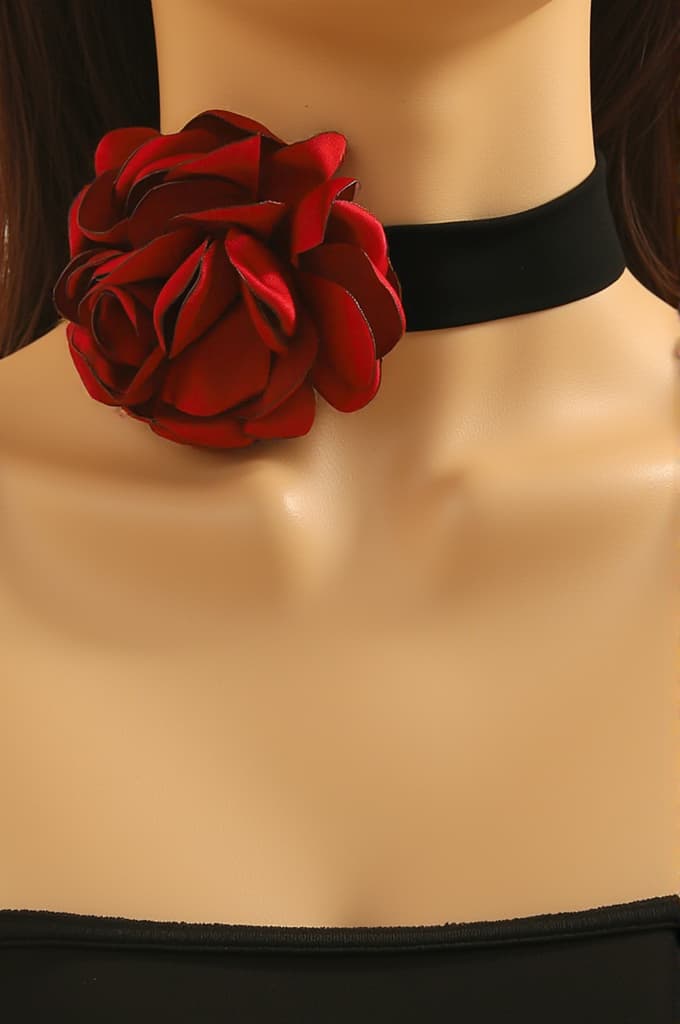 Annyston 3D Floral Collar Necklace