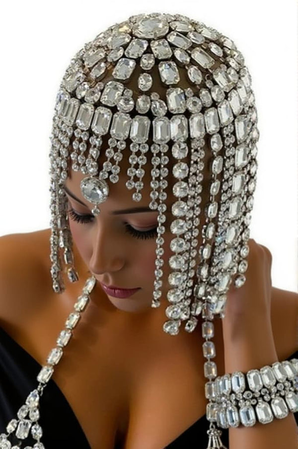 Anthoni Crystal Fringe Hairband