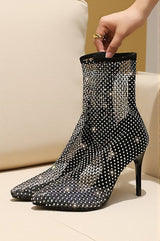 Brittney Mesh Diamond Boots